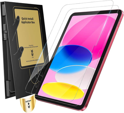 UNBREAKcable 2-Pack Screen Protector for iPad A16 11th Gen 2025/10th Gen 2022 Tempered Glass 9H