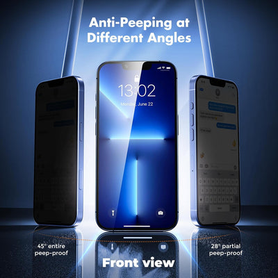 UNBREAKcable Privacy Screen Protector for iPhone 13 Pro Max Tempered Glass 9H
