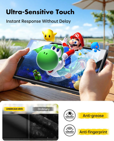 UNBREAKcable 2-Pack Screen Protector for Nintendo Switch 2 7.9" Tempered Glass 9H