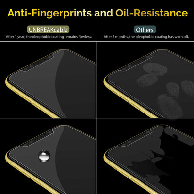 UNBREAKcable 3-Pack Screen Protector for iPhone 11/XR Tempered Glass 9H
