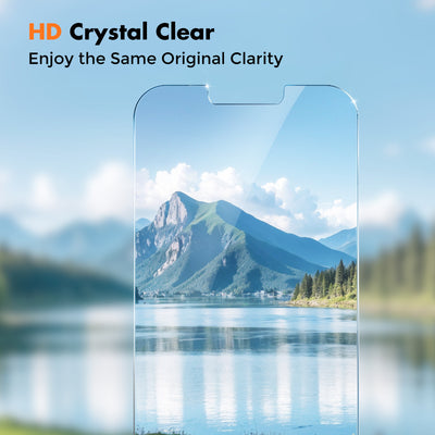 Double Shatterproof Tempered Glass Easy Installation 9H Hardness - 2 Pack
