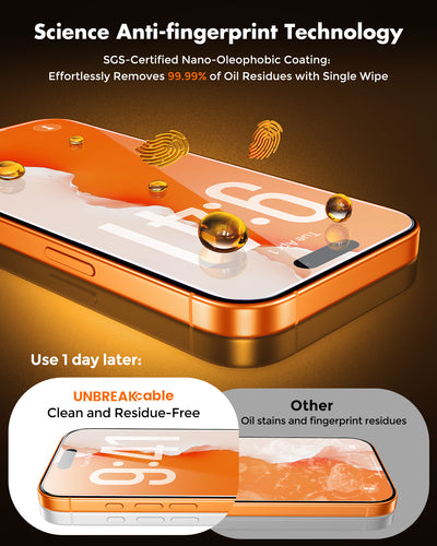 iPhone 17 Series Screen Protector, Tempered Glass with Auto-Align Tech for Easy Install, Full-Coverage Protection - 3 Pack