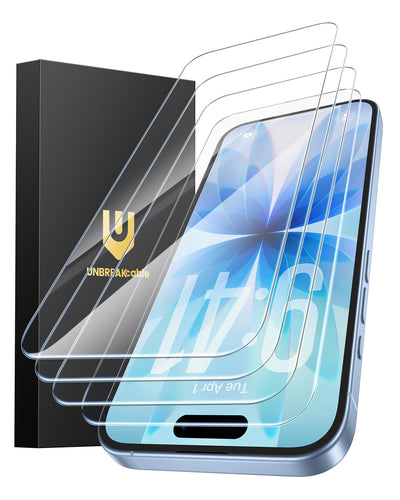 Screen Protector for iPhone 17, Double Shatterproof Tempered Glass