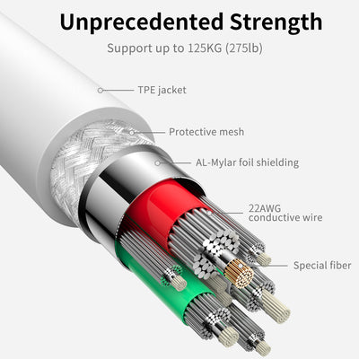 Updated iPhone Charger Cable - 2m/6.6ft [C89]