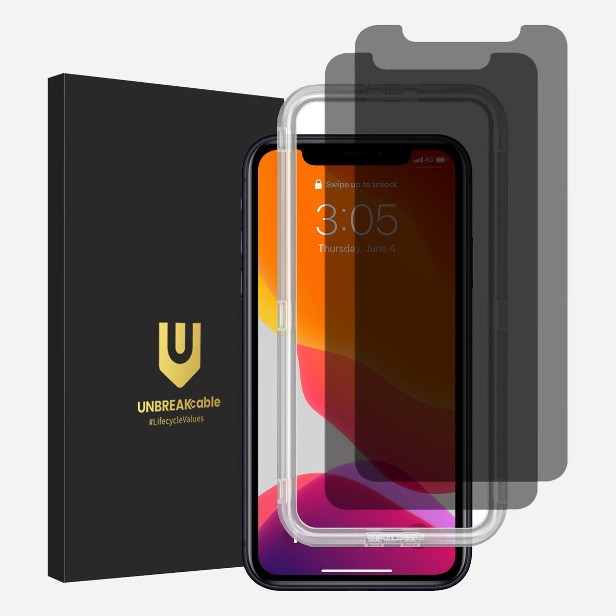 iPhone 11/XR Private Screen Protector – 2 Packs