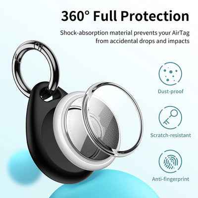 4-Pack AirTag Case with Keychain