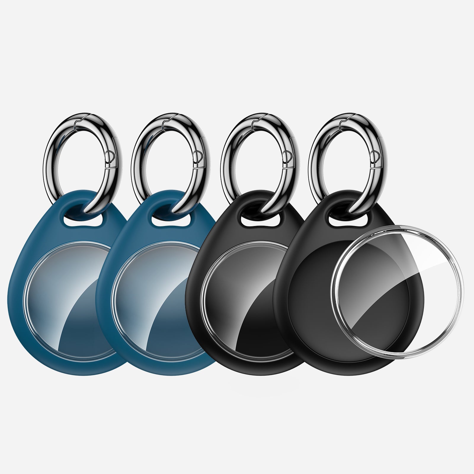 4-Pack AirTag Case with Keychain UNBREAKcable