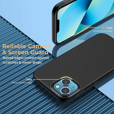 iPhone 14/13/12 Series Protective Case Cover - Black