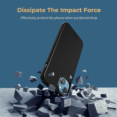 iPhone 14/13/12 Series Protective Case Cover - Black