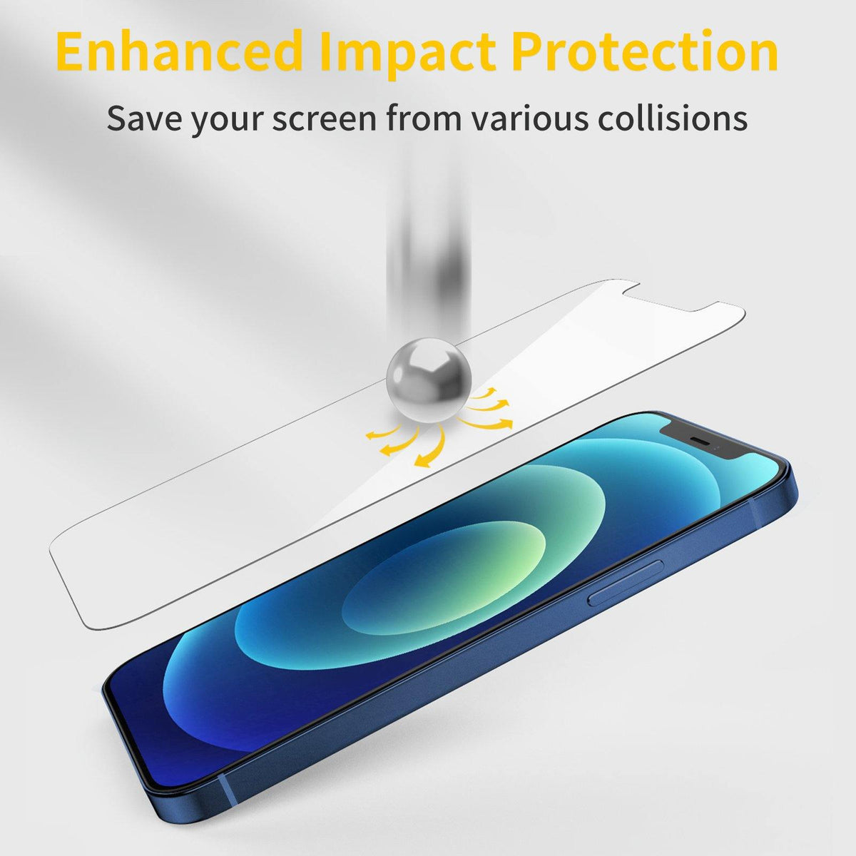 Tempered Glass Screen Protector for iPhone 12 - 3 Packs - Screen Protector