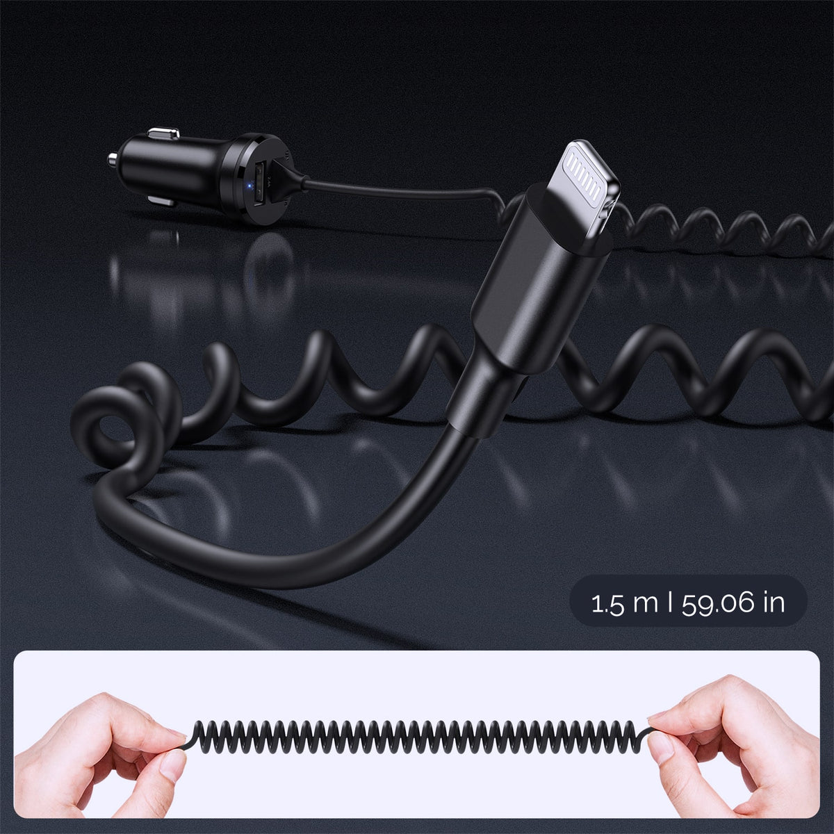 USB Mini Car Charger 24W/4.8A